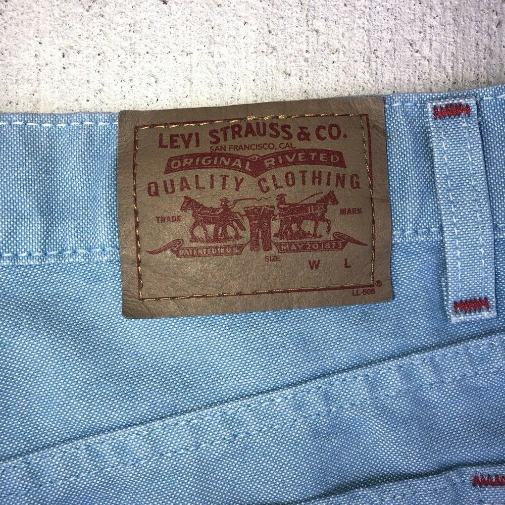 Vintage Levi’s Short Blue Red Threading Sz… - Picture 6 of 7